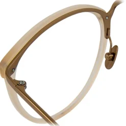 Linda Farrow Sunglasses & Eyewear-- 251 C56 Oval Optical Frames - Milky Peach - Eyewear - Avvenice