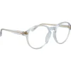 Linda Farrow Sunglasses & Eyewear-- 40 C26 Oval Optical Frames - Clear and Milky Pink - Eyewear - Avvenice