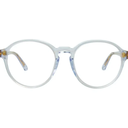 Linda Farrow Sunglasses & Eyewear-- 40 C26 Oval Optical Frames - Clear and Milky Pink - Eyewear - Avvenice