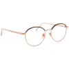 Linda Farrow Sunglasses & Eyewear-- 580 C4 Oval Optical Frames - Rose Gold - Eyewear - Avvenice