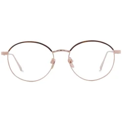 Linda Farrow Sunglasses & Eyewear-- 580 C4 Oval Optical Frames - Rose Gold - Eyewear - Avvenice