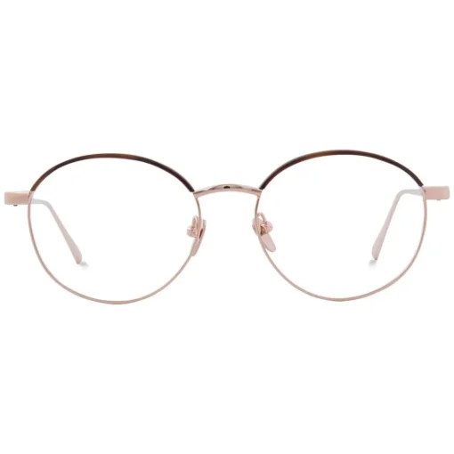 Linda Farrow Sunglasses & Eyewear-- 580 C4 Oval Optical Frames - Rose Gold - Eyewear - Avvenice
