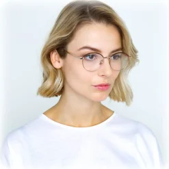 Linda Farrow Sunglasses & Eyewear-- 580 C4 Oval Optical Frames - Rose Gold - Eyewear - Avvenice