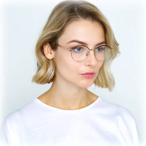 Linda Farrow Sunglasses & Eyewear-- 580 C4 Oval Optical Frames - Rose Gold - Eyewear - Avvenice