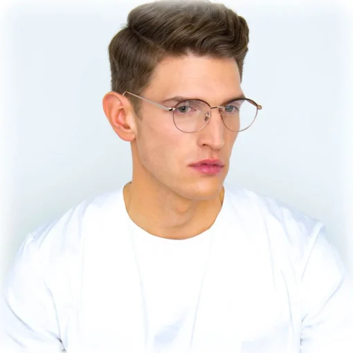 Linda Farrow Sunglasses & Eyewear-- 580 C4 Oval Optical Frames - Rose Gold - Eyewear - Avvenice