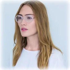 Linda Farrow Sunglasses & Eyewear-- 530 C4 Oval Optical Frames - Ash - Eyewear - Avvenice