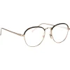 Linda Farrow Sunglasses & Eyewear-- 502 C3 Oval Optical Frames - Rose Gold and Mocha - Eyewear - Avvenice