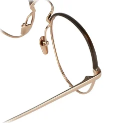 Linda Farrow Sunglasses & Eyewear-- 502 C3 Oval Optical Frames - Rose Gold and Mocha - Eyewear - Avvenice