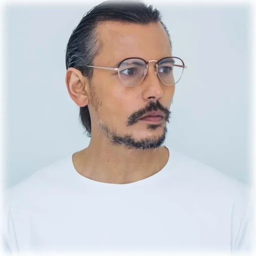 Linda Farrow Sunglasses & Eyewear-- 502 C3 Oval Optical Frames - Rose Gold and Mocha - Eyewear - Avvenice