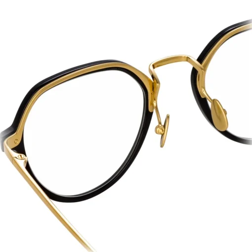 Linda Farrow Sunglasses & Eyewear-- 717 C6 Oval Optical Frames - Black - Eyewear - Avvenice