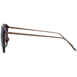 Linda Farrow Sunglasses & Eyewear-- 251 C41 Oval Sunglasses - Grey Marble - Eyewear - Avvenice