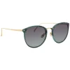 Linda Farrow Sunglasses & Eyewear-- 251 C40 Oval Sunglasses - Jade - Eyewear - Avvenice