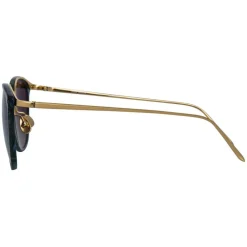 Linda Farrow Sunglasses & Eyewear-- 251 C40 Oval Sunglasses - Jade - Eyewear - Avvenice