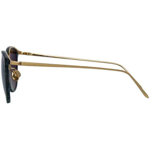 Linda Farrow Sunglasses & Eyewear-- 251 C40 Oval Sunglasses - Jade - Eyewear - Avvenice