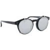 Linda Farrow Sunglasses & Eyewear-- 569 C2 Oval Sunglasses - Black - Eyewear - Avvenice