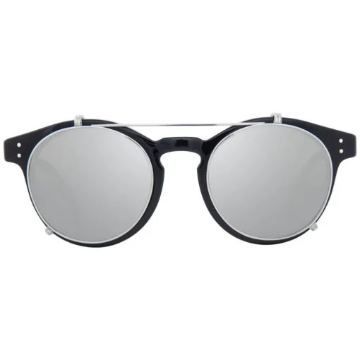 Linda Farrow Sunglasses & Eyewear-- 569 C2 Oval Sunglasses - Black - Eyewear - Avvenice