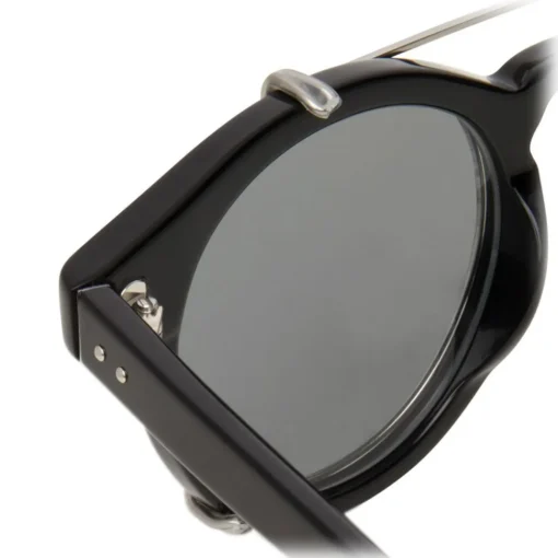 Linda Farrow Sunglasses & Eyewear-- 569 C2 Oval Sunglasses - Black - Eyewear - Avvenice