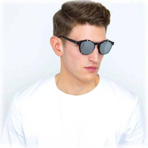 Linda Farrow Sunglasses & Eyewear-- 569 C2 Oval Sunglasses - Black - Eyewear - Avvenice