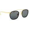 Linda Farrow Sunglasses & Eyewear-- 562 C1 Oval Sunglasses - Black - Eyewear - Avvenice