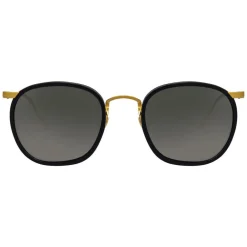 Linda Farrow Sunglasses & Eyewear-- 562 C1 Oval Sunglasses - Black - Eyewear - Avvenice