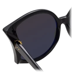 Linda Farrow Sunglasses & Eyewear-- 595 C1 Oversized Sunglasses - Black - Eyewear - Avvenice