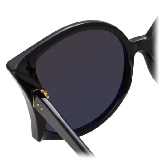 Linda Farrow Sunglasses & Eyewear-- 595 C1 Oversized Sunglasses - Black - Eyewear - Avvenice