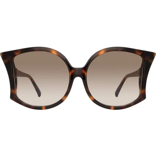 Linda Farrow Sunglasses & Eyewear-- 595 C4 Oversized Sunglasses - Tortoiseshell - Eyewear - Avvenice