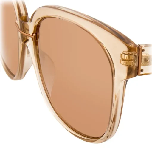 Linda Farrow Sunglasses & Eyewear-- 651 C5 Oversized Sunglasses - Ash - Eyewear - Avvenice