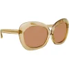 Linda Farrow Sunglasses & Eyewear-- 600 C5 Oversized Sunglasses - Ash - Eyewear - Avvenice