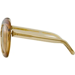 Linda Farrow Sunglasses & Eyewear-- 600 C5 Oversized Sunglasses - Ash - Eyewear - Avvenice
