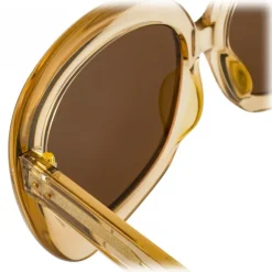 Linda Farrow Sunglasses & Eyewear-- 600 C5 Oversized Sunglasses - Ash - Eyewear - Avvenice