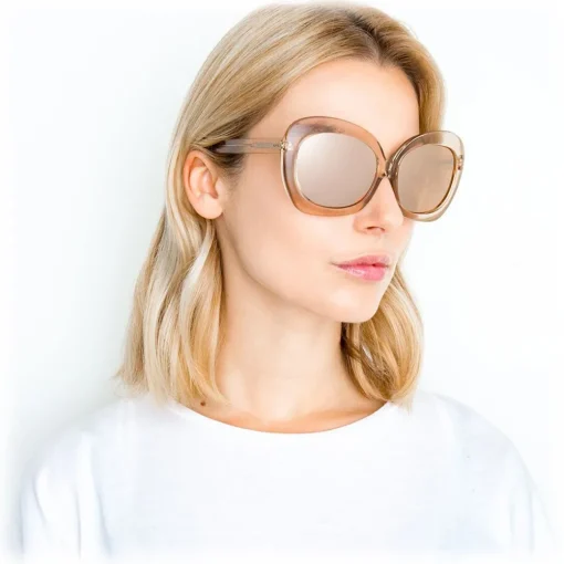 Linda Farrow Sunglasses & Eyewear-- 600 C5 Oversized Sunglasses - Ash - Eyewear - Avvenice