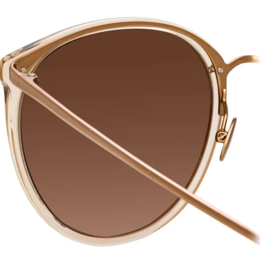 Linda Farrow Sunglasses & Eyewear-- 747 C5 Oversized Sunglasses - Ash - Eyewear - Avvenice