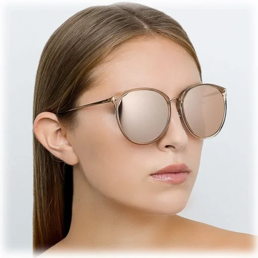 Linda Farrow Sunglasses & Eyewear-- 747 C5 Oversized Sunglasses - Ash - Eyewear - Avvenice