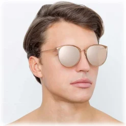 Linda Farrow Sunglasses & Eyewear-- 747 C5 Oversized Sunglasses - Ash - Eyewear - Avvenice