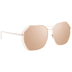 Linda Farrow Sunglasses & Eyewear-- 350 C13 Oversized Sunglasses - Rose Gold - Eyewear - Avvenice