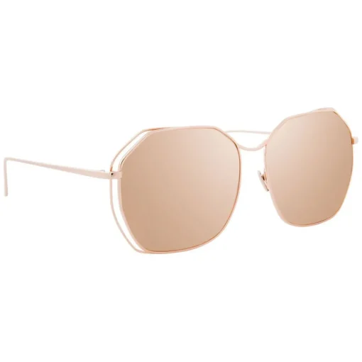 Linda Farrow Sunglasses & Eyewear-- 350 C13 Oversized Sunglasses - Rose Gold - Eyewear - Avvenice