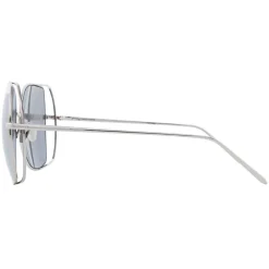 Linda Farrow Sunglasses & Eyewear-- 590 C2 Oversized Sunglasses - White Gold - Eyewear - Avvenice