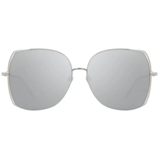 Linda Farrow Sunglasses & Eyewear-- 590 C2 Oversized Sunglasses - White Gold - Eyewear - Avvenice