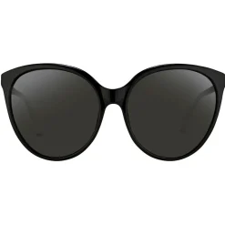 Linda Farrow Sunglasses & Eyewear-- 496 C1 Oversized Sunglasses - Black - Eyewear - Avvenice