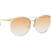 Linda Farrow Sunglasses & Eyewear-- 747 C15 Oversized Sunglasses - Clear - Eyewear - Avvenice