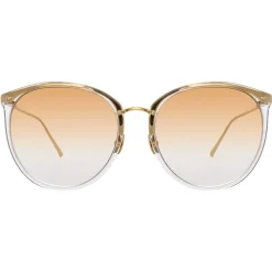 Linda Farrow Sunglasses & Eyewear-- 747 C15 Oversized Sunglasses - Clear - Eyewear - Avvenice