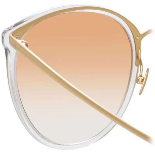 Linda Farrow Sunglasses & Eyewear-- 747 C15 Oversized Sunglasses - Clear - Eyewear - Avvenice