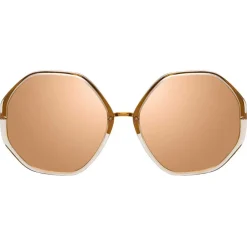 Linda Farrow Sunglasses & Eyewear-- 901 C4 Oversized Sunglasses - Ash - Eyewear - Avvenice