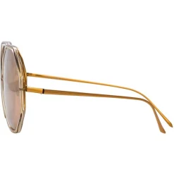 Linda Farrow Sunglasses & Eyewear-- 901 C4 Oversized Sunglasses - Ash - Eyewear - Avvenice