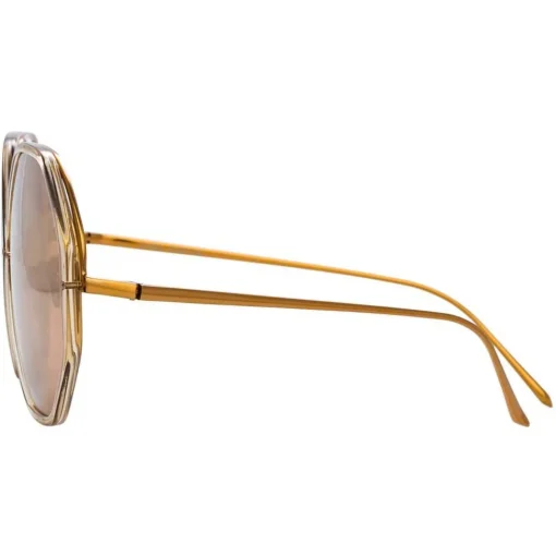 Linda Farrow Sunglasses & Eyewear-- 901 C4 Oversized Sunglasses - Ash - Eyewear - Avvenice