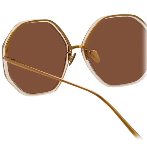 Linda Farrow Sunglasses & Eyewear-- 901 C4 Oversized Sunglasses - Ash - Eyewear - Avvenice