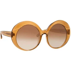 Linda Farrow Sunglasses & Eyewear-- 844 C4 Oversized Sunglasses - Tobacco - Eyewear - Avvenice