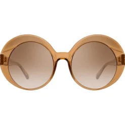 Linda Farrow Sunglasses & Eyewear-- 844 C4 Oversized Sunglasses - Tobacco - Eyewear - Avvenice