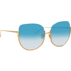 Linda Farrow Sunglasses & Eyewear-- 847 C5 Oversized Sunglasses - Rose Gold - Eyewear - Avvenice